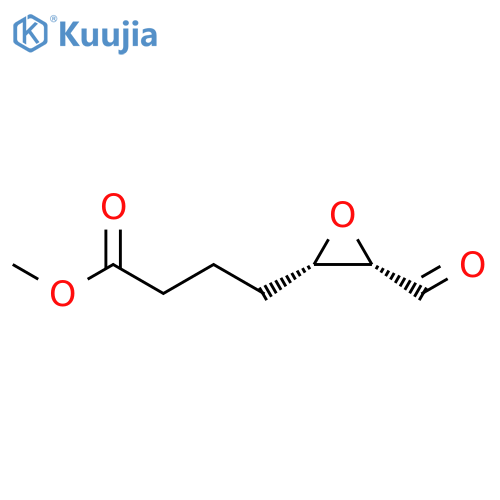 Oxiranebutanoic acid, 3-formyl-, methyl ester, (2S-cis)- structure