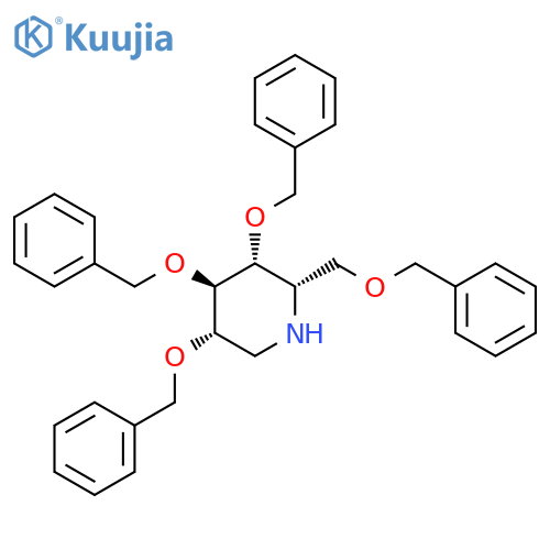 2,3,4,6-Tetra-O-benzyl-1-L-ido-deoxynojirimycin structure