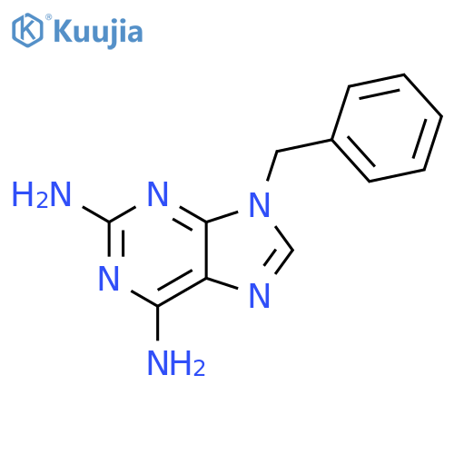 9h-purine, 2,6-diamino-9-benzyl- structure