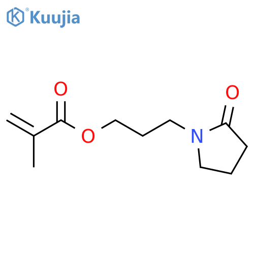 2-PROPENOIC ACID, 2-METHYL-, 3-(2-OXO-1-PYRROLIDINYL)PROPYL ESTER structure
