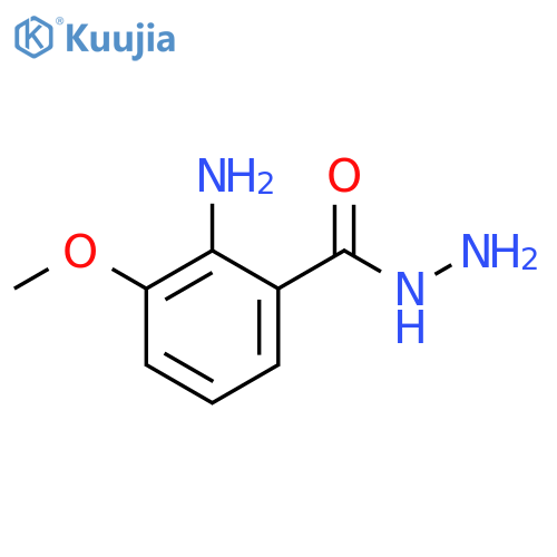 Benzoic acid, 2-amino-3-methoxy-, hydrazide structure