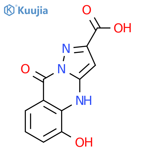 Pyrazolo[5,1-b]quinazoline-2-carboxylicacid, 4,9-dihydro-5-hydroxy-9-oxo- structure
