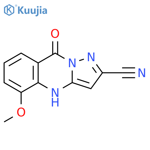 Pyrazolo[5,1-b]quinazoline-2-carbonitrile,4,9-dihydro-5-methoxy-9-oxo- structure