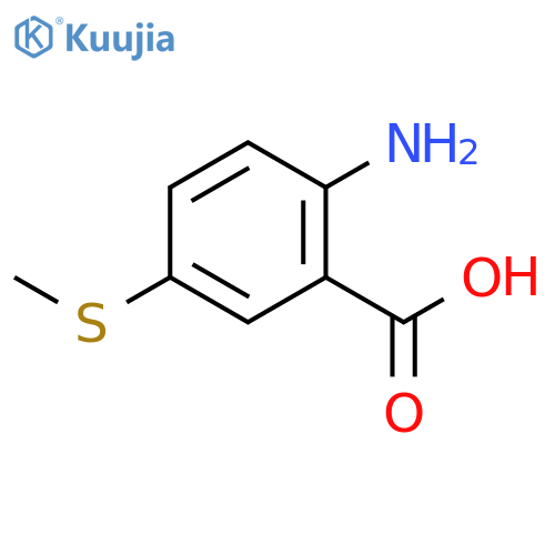 Benzoic acid, 2-amino-5-(methylthio)- structure