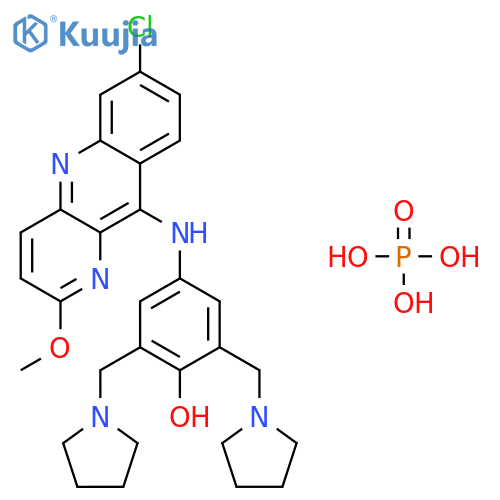 Pyronaridine tetraphosphate structure