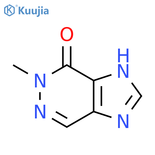 4H-Imidazo[4,5-d]pyridazin-4-one, 1,5-dihydro-5-methyl- structure