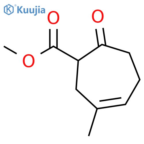 3-CYCLOHEPTENE-1-CARBOXYLIC ACID, 3-METHYL-7-OXO-, METHYL ESTER structure