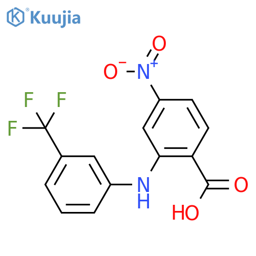 Benzoic acid,4-nitro-2-[[3-(trifluoromethyl)phenyl]amino]- structure