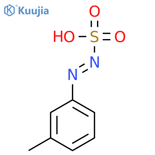 Diazenesulfonic acid, (3-methylphenyl)-, (E)- (9CI) structure