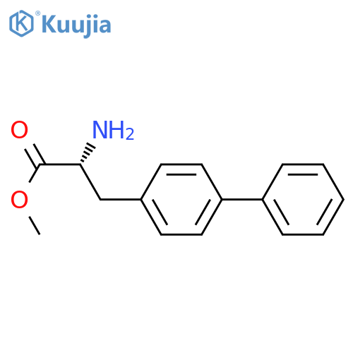 Methyl (αR)-α-amino[1,1′-biphenyl]-4-propanoate structure