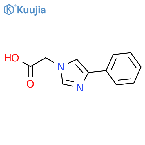4-phenyl-1H-Imidazole-1-acetic acid structure
