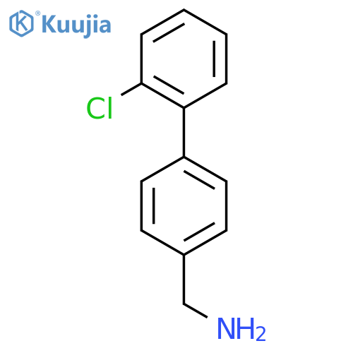 [4-(2-Chlorophenyl)phenyl]methanamine structure