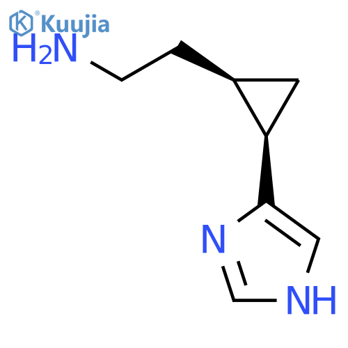 Cyclopropaneethanamine,2-(1H-imidazol-5-yl)-, (1R,2R)- structure