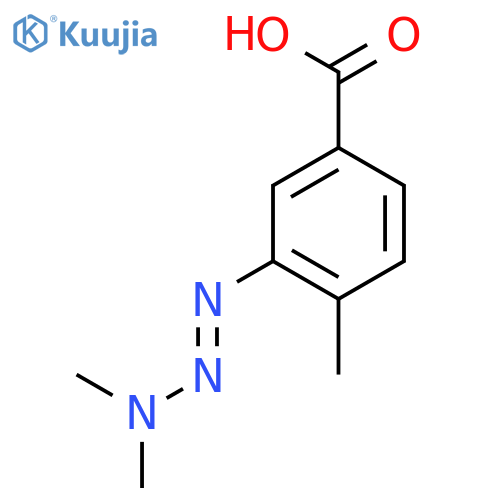 3-[(1E)-3,3-dimethyltriaz-1-en-1-yl]-4-methylbenzoic acid structure