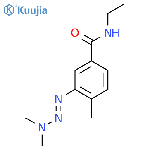 3-[(1E)-3,3-dimethyltriaz-1-en-1-yl]-N-ethyl-4-methylbenzamide structure