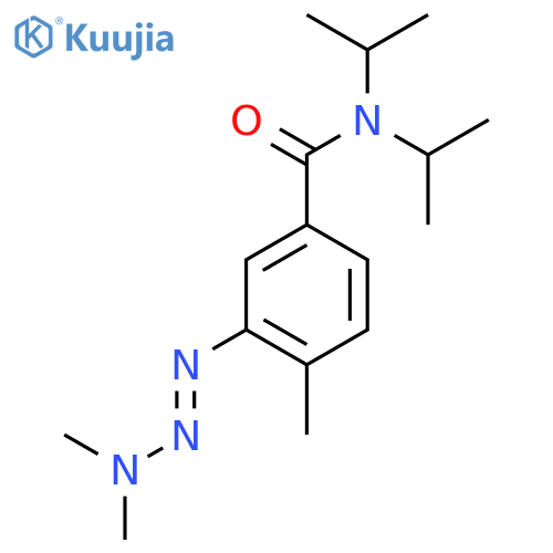3-[(1E)-3,3-dimethyltriaz-1-en-1-yl]-4-methyl-N,N-di(propan-2-yl)benzamide structure