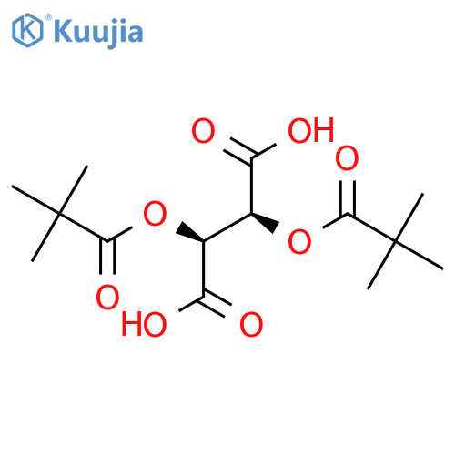(2S,3S)-2,3-bis(2,2-dimethylpropanoyloxy)butanedioic acid structure