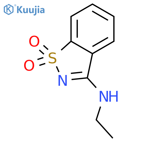 N-ethyl-1,2-benzothiazol-3-amine 1,1-dioxide structure