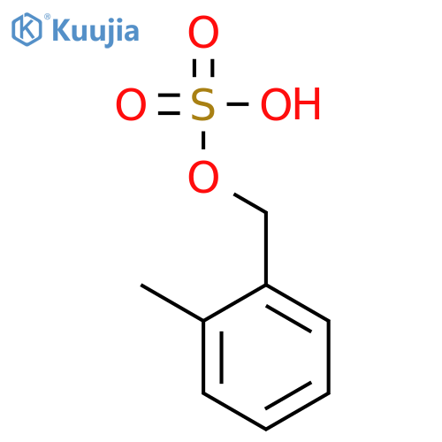 Sulfuric acid,mono[(2-methylphenyl)methyl] ester structure