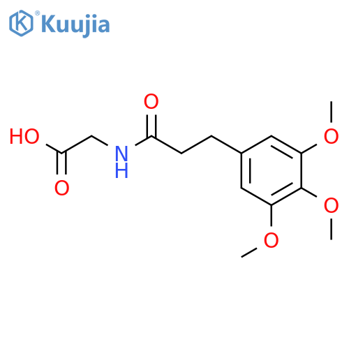 Glycine, N-[1-oxo-3-(3,4,5-trimethoxyphenyl)propyl]- structure