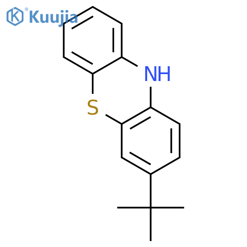 10H-Phenothiazine, 3-(1,1-dimethylethyl)- structure