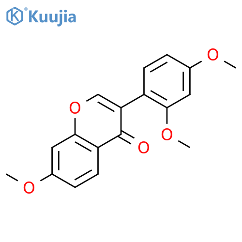 4H-1-Benzopyran-4-one, 3-(2,4-dimethoxyphenyl)-7-methoxy- structure