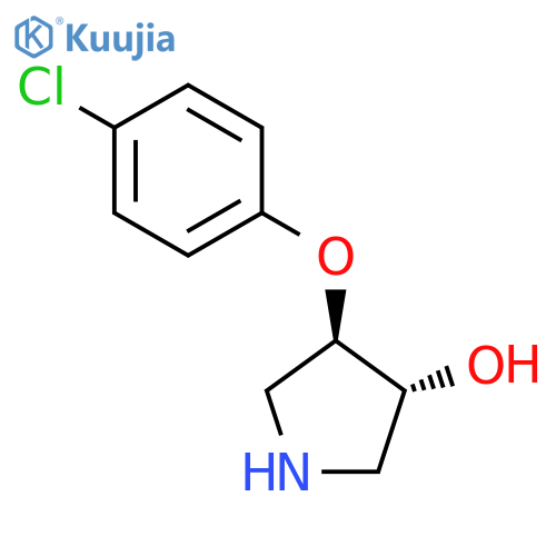 3-PYRROLIDINOL, 4-(4-CHLOROPHENOXY)-, TRANS- structure