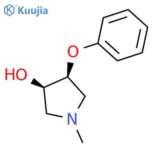3-PYRROLIDINOL, 1-METHYL-4-PHENOXY-, CIS- structure