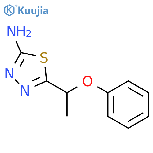 5-(1-Phenoxy-ethyl)-1,3,4thiadiazol-2-yl-amine structure