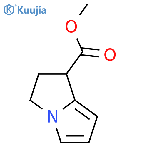 2,3-dihydro-1H-Pyrrolizine-1-carboxylic acid methyl ester structure