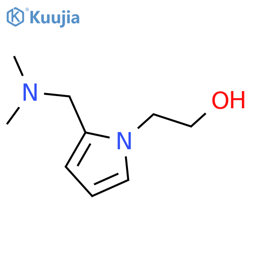 2-[(dimethylamino)methyl]-1H-Pyrrole-1-ethanol structure