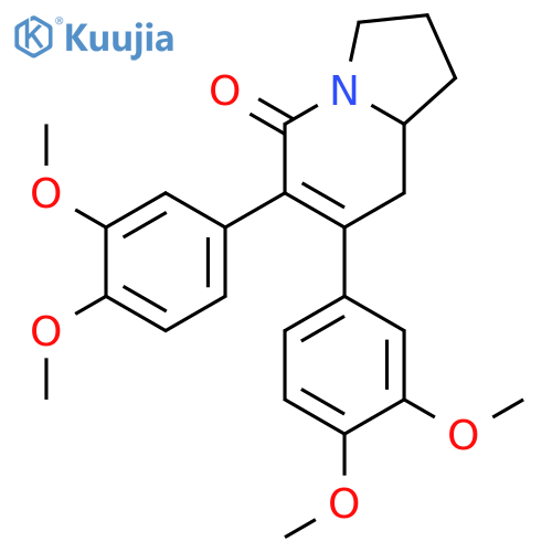 5(1H)-Indolizinone, 6,7-bis(3,4-dimethoxyphenyl)-2,3,8,8a-tetrahydro- structure