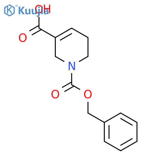 1-[(Benzyloxy)carbonyl]-1,2,5,6-tetrahydropyridine-3-carboxylic acid structure