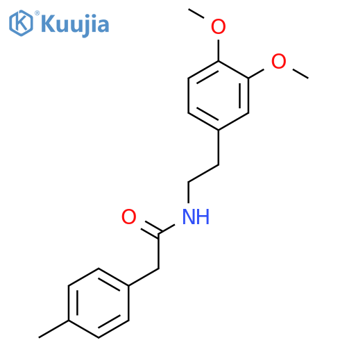 Benzeneacetamide, N-[2-(3,4-dimethoxyphenyl)ethyl]-4-methyl- structure