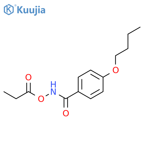 Propanoic acid,(4-butoxybenzoyl)azanyl ester structure