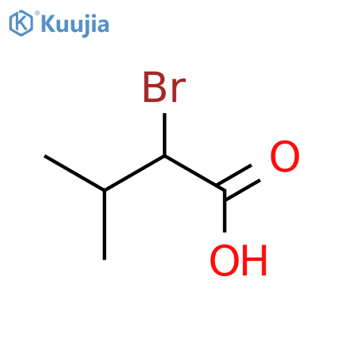 (R)-2-Bromo-3-methylbutyric acid structure