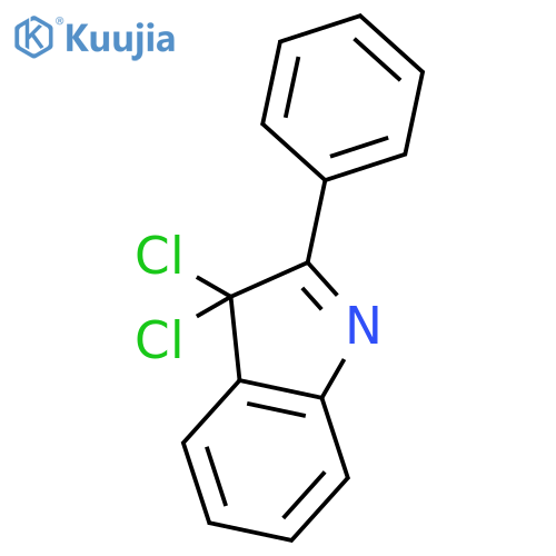 3H-INDOLE, 3,3-DICHLORO-2-PHENYL- structure