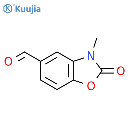 3-methyl-2-oxo-2,3-dihydro-1,3-benzoxazole-5-carbaldehyde structure
