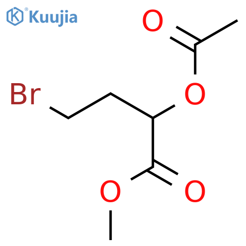 Methyl 2-Acetoxy-4-bromobutanoate structure