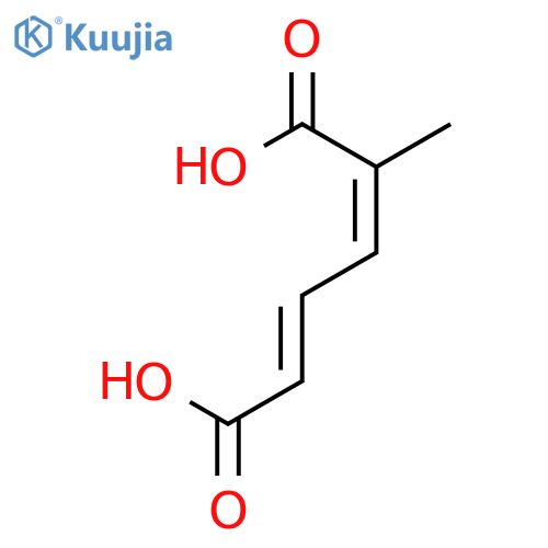 2,4-Hexadienedioic acid, 2-methyl-, (2Z,4Z)- structure