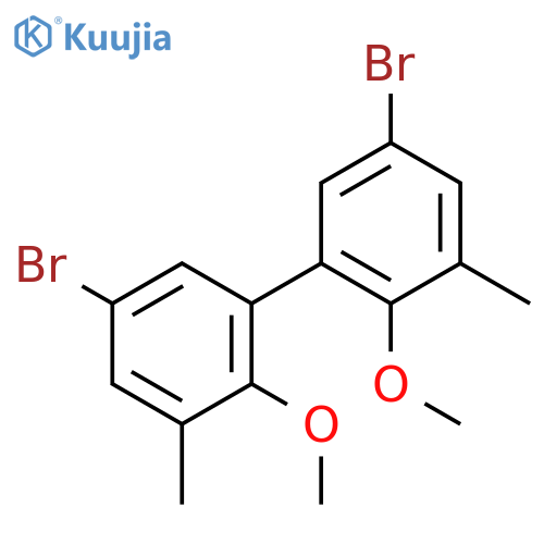 5,5'-dibromo-2,2'-dimethoxy-3,3'-dimethylbiphenyl structure