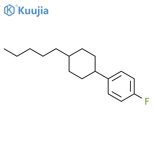 trans-4'-Pentylcyclohexyl-4-fluorobenzene structure