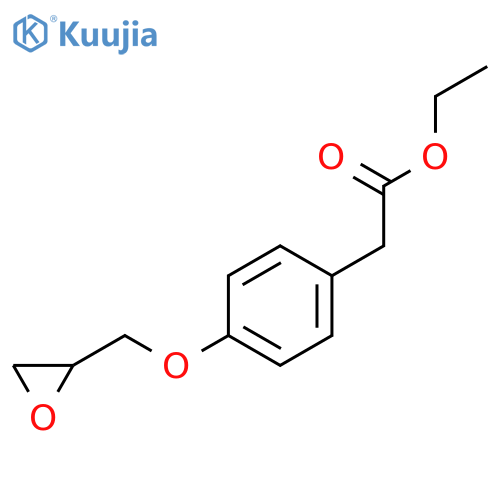 4-(2-Oxiranylmethoxy)benzeneacetic Acid Ethyl Ester structure