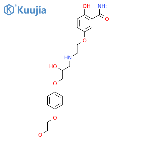 Benzamide,2-hydroxy-5-[2-[[2-hydroxy-3-[4-(2-methoxyethoxy)phenoxy]propyl]amino]ethoxy]- structure