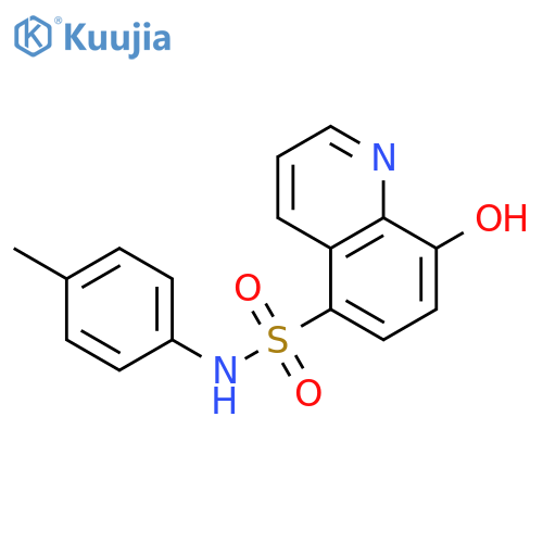 5-QUINOLINESULFONAMIDE, 8-HYDROXY-N-(4-METHYLPHENYL)- structure