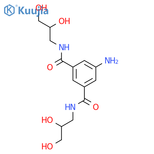 5-Amino-N1,N3-bis(2,3-dihydroxypropyl)-isophthalamide structure