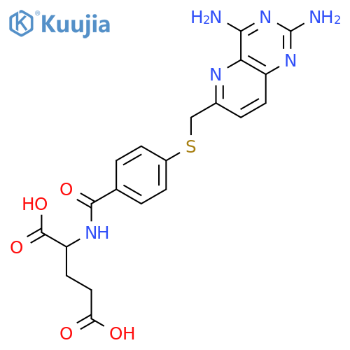 2-[[4-[(2,4-diaminopyrido[3,2-d]pyrimidin-6-yl)methylsulfanyl]benzoyl]amino]pentanedioic Acid structure