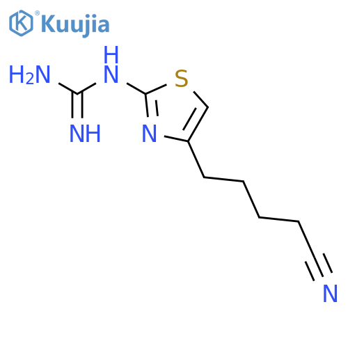 Guanidine, [4-(4-cyanobutyl)-2-thiazolyl]- structure