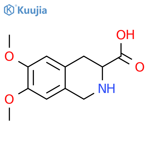 6,7-Dimethoxy-1,2,3,4-tetrahydroisoquinoline-3-carboxylic Acid structure