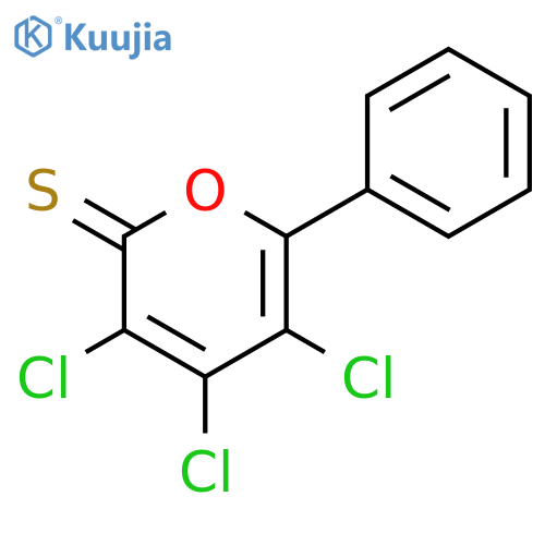 2H-Pyran-2-thione, 3,4,5-trichloro-6-phenyl- structure